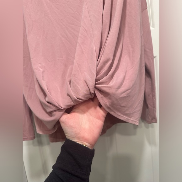 EUC Lavender Field L mauve pink knot twist blouse - Picture 2 of 5